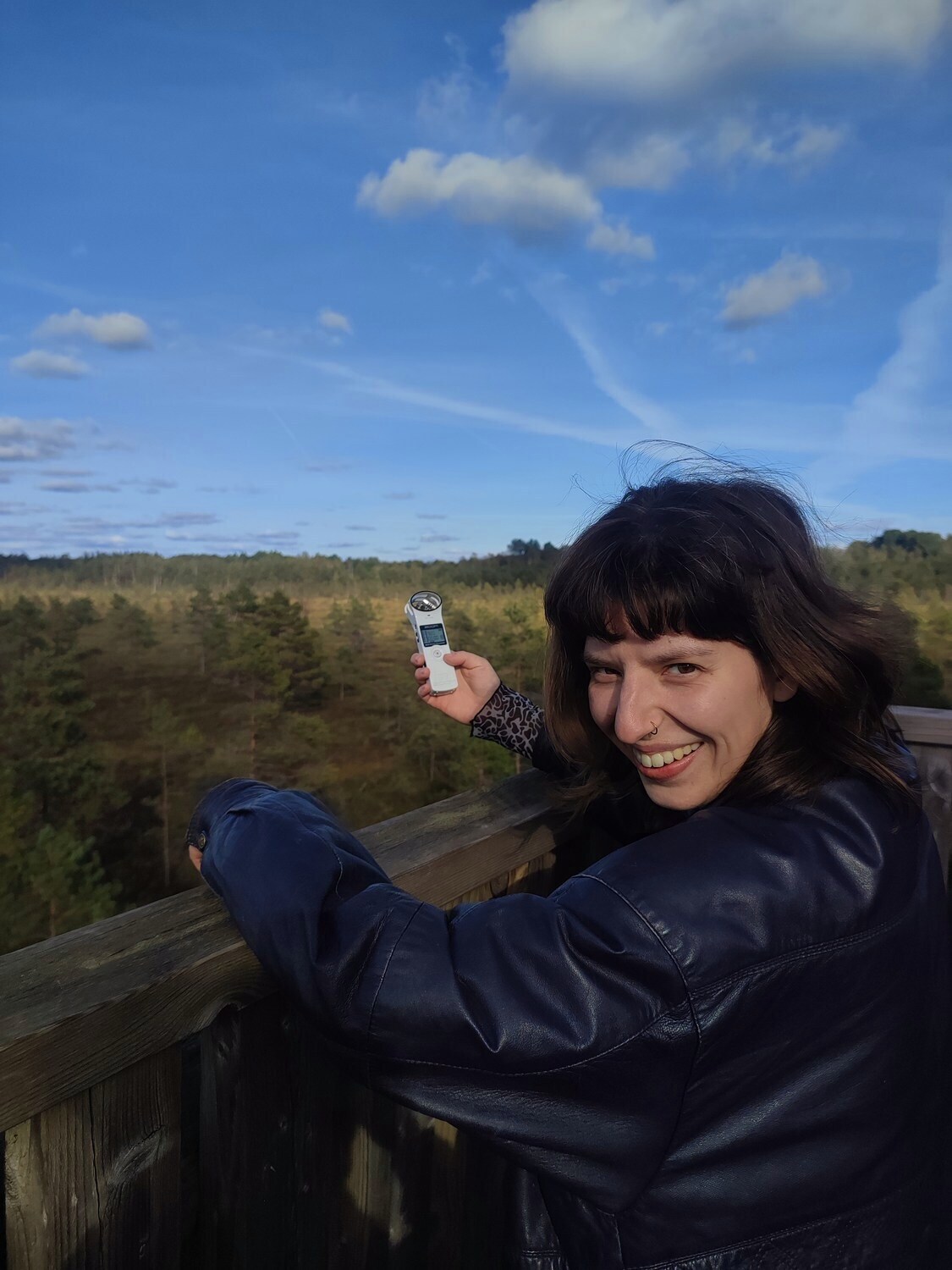 During the sound-walk through the Nigula Bog