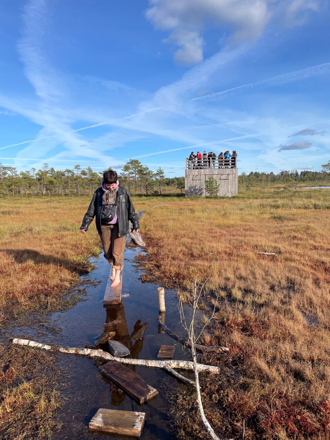 During the sound-walk through the Nigula Bog
