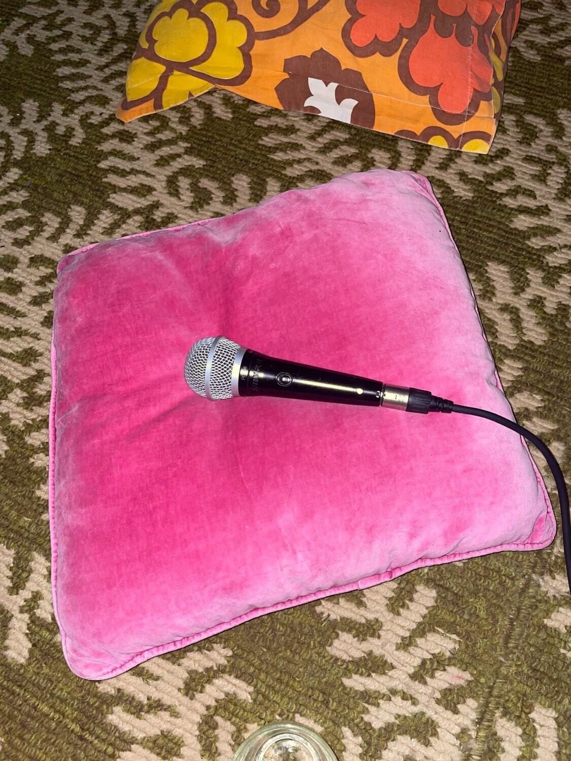 During karaoke with sad and emo songs