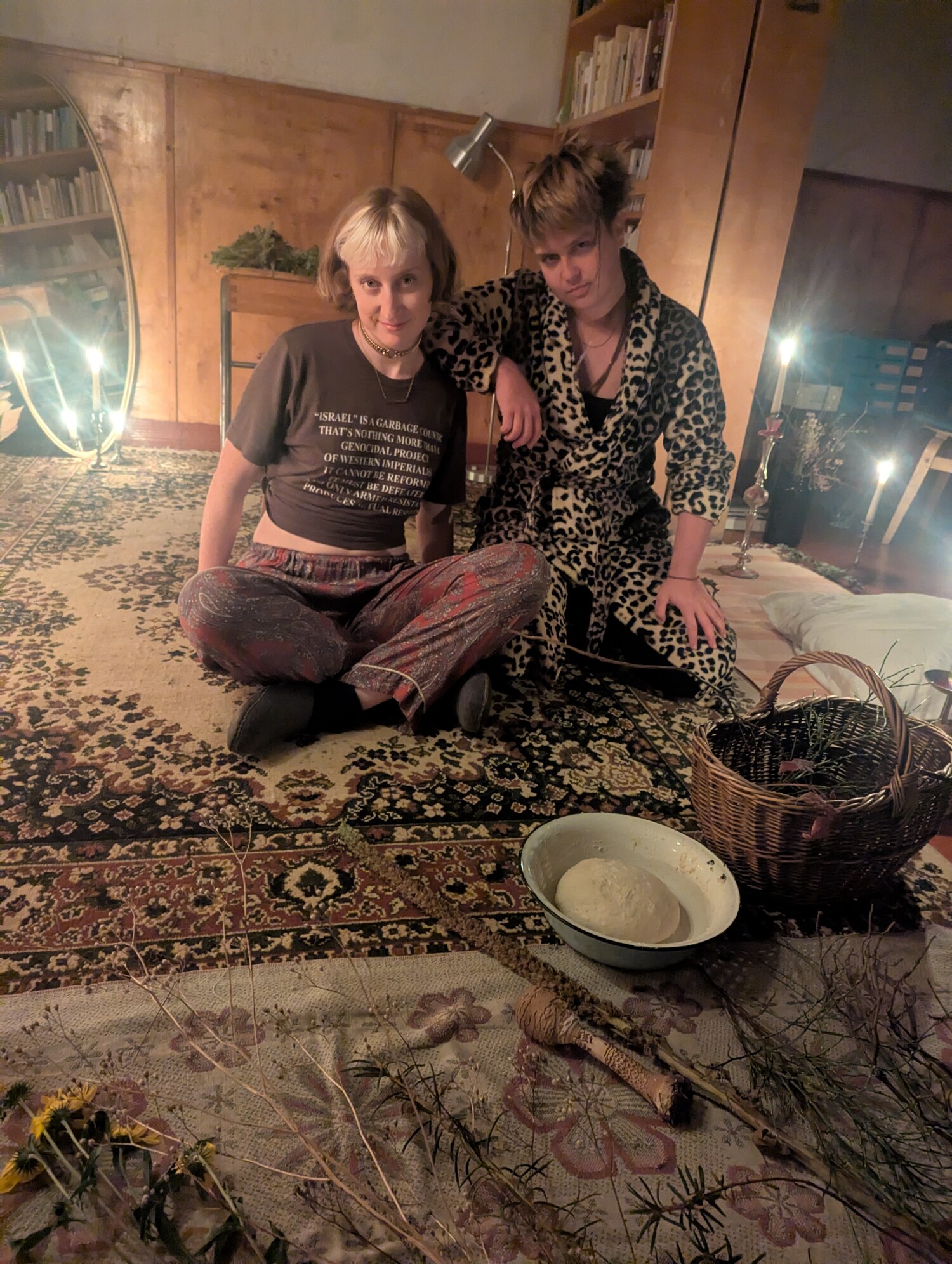 During the “ecofetish platonic spanking session feat. forest implements” / photo by caro and mo