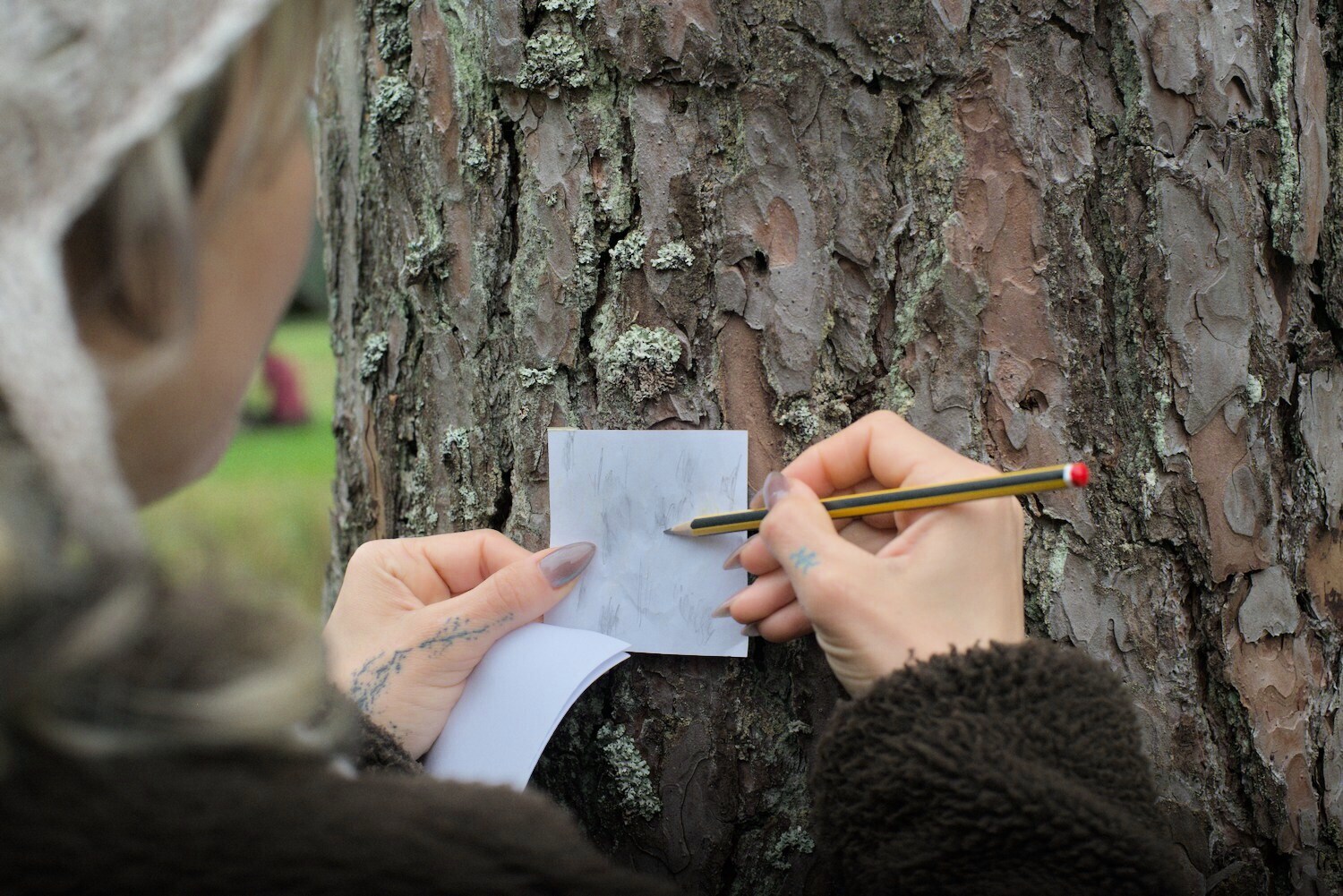During texture walking exercises