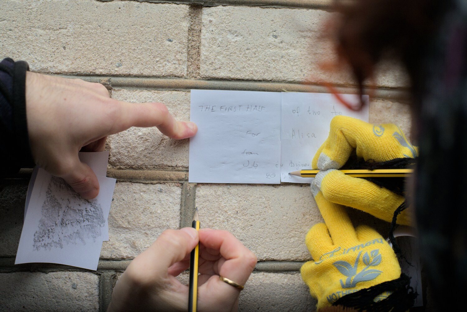 During texture walking exercises