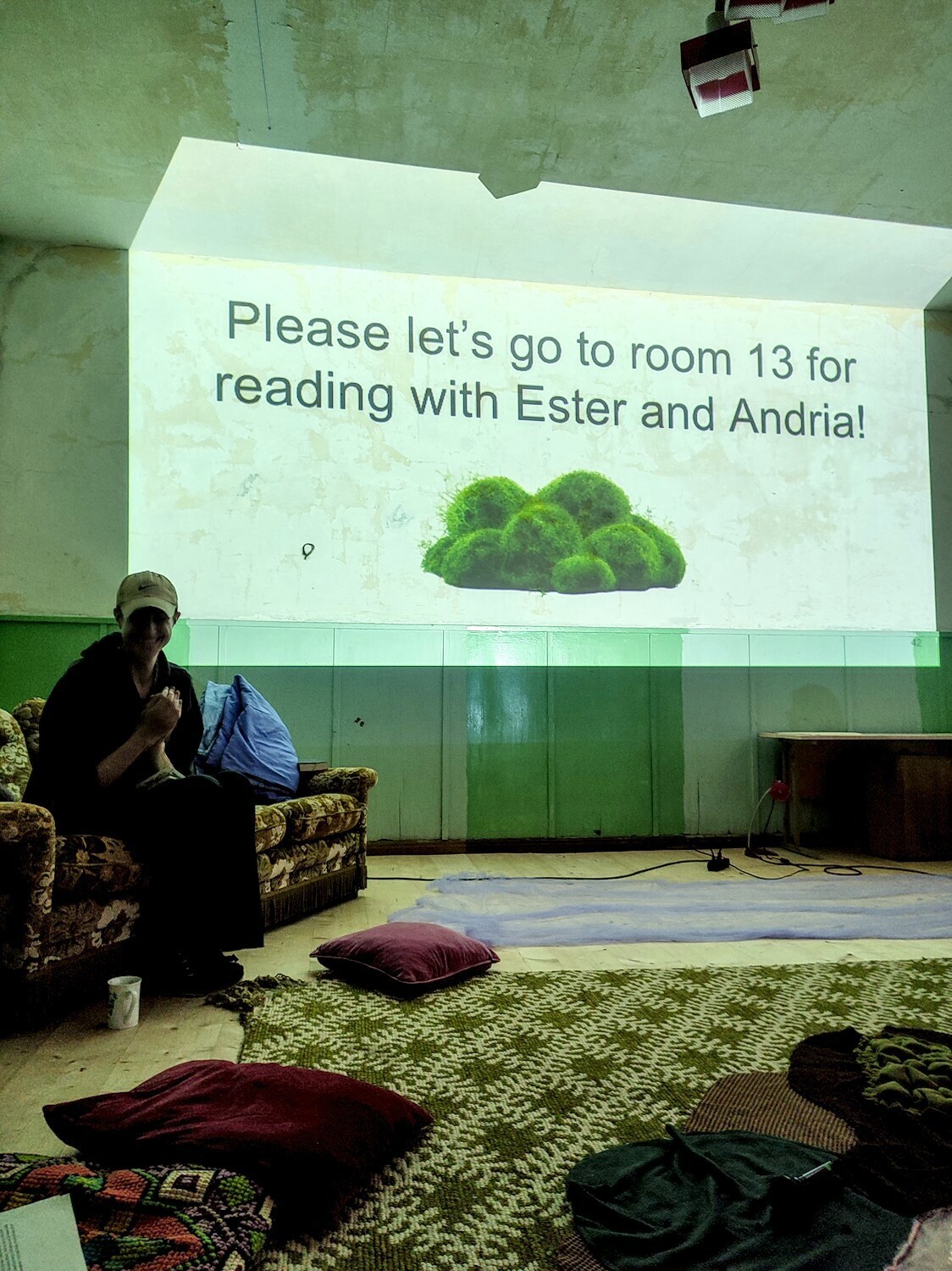 During the touch tour and zine reading on the shores of Azov sea