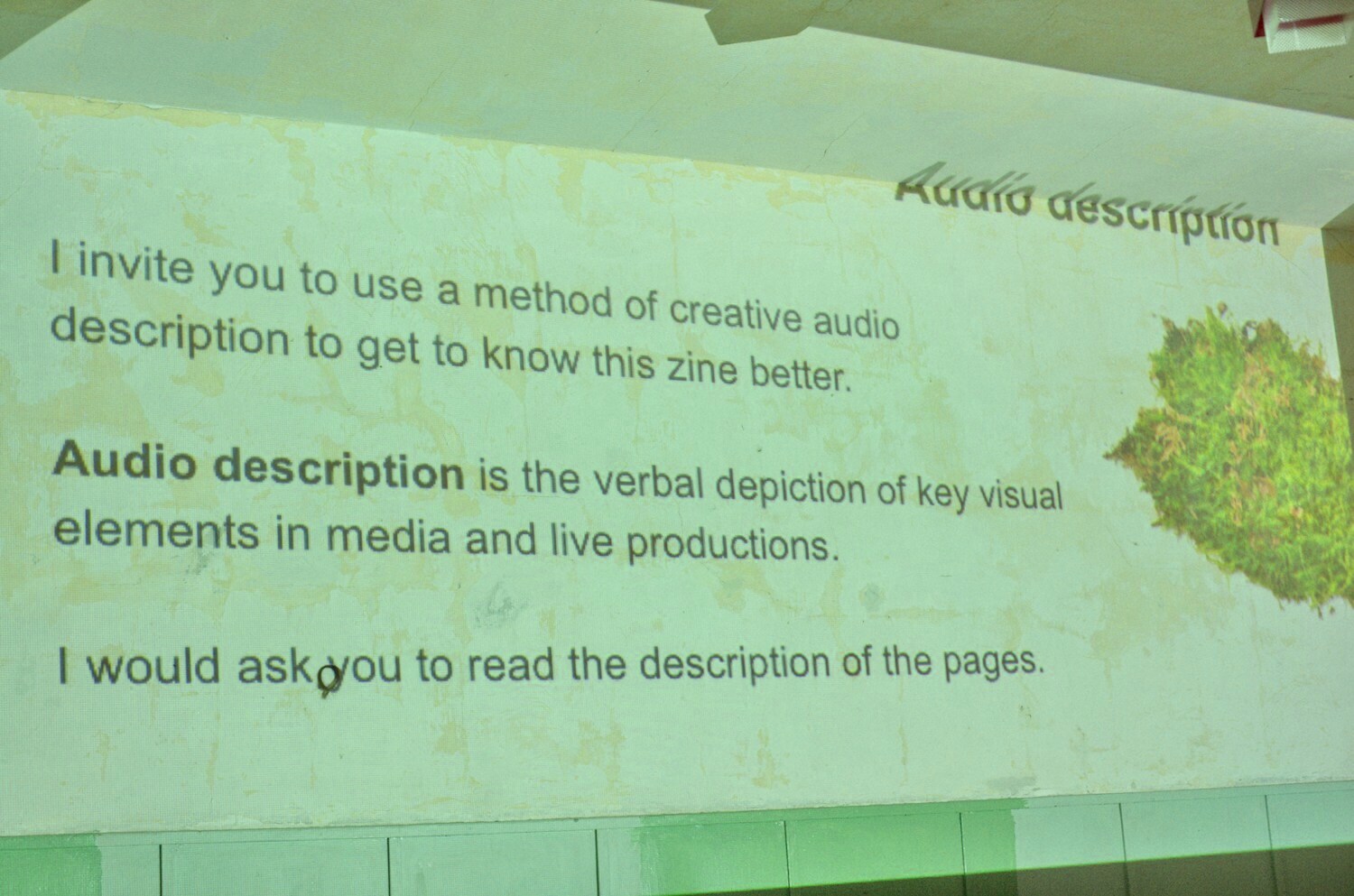 During the touch tour and zine reading on the shores of Azov sea